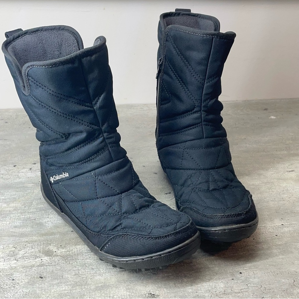 Columbia Minx Mid II Winter Boots Womens 6 Black‎ Waterproof Omni-Heat BL5959